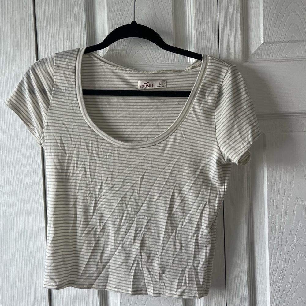 Hollister stripe cropped top